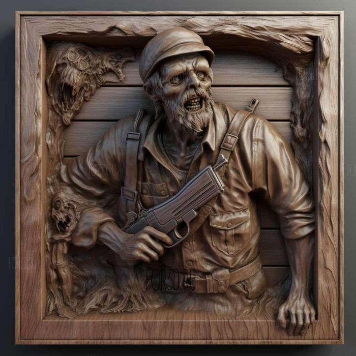 Call of Duty Zombies 3 stl model for CNC